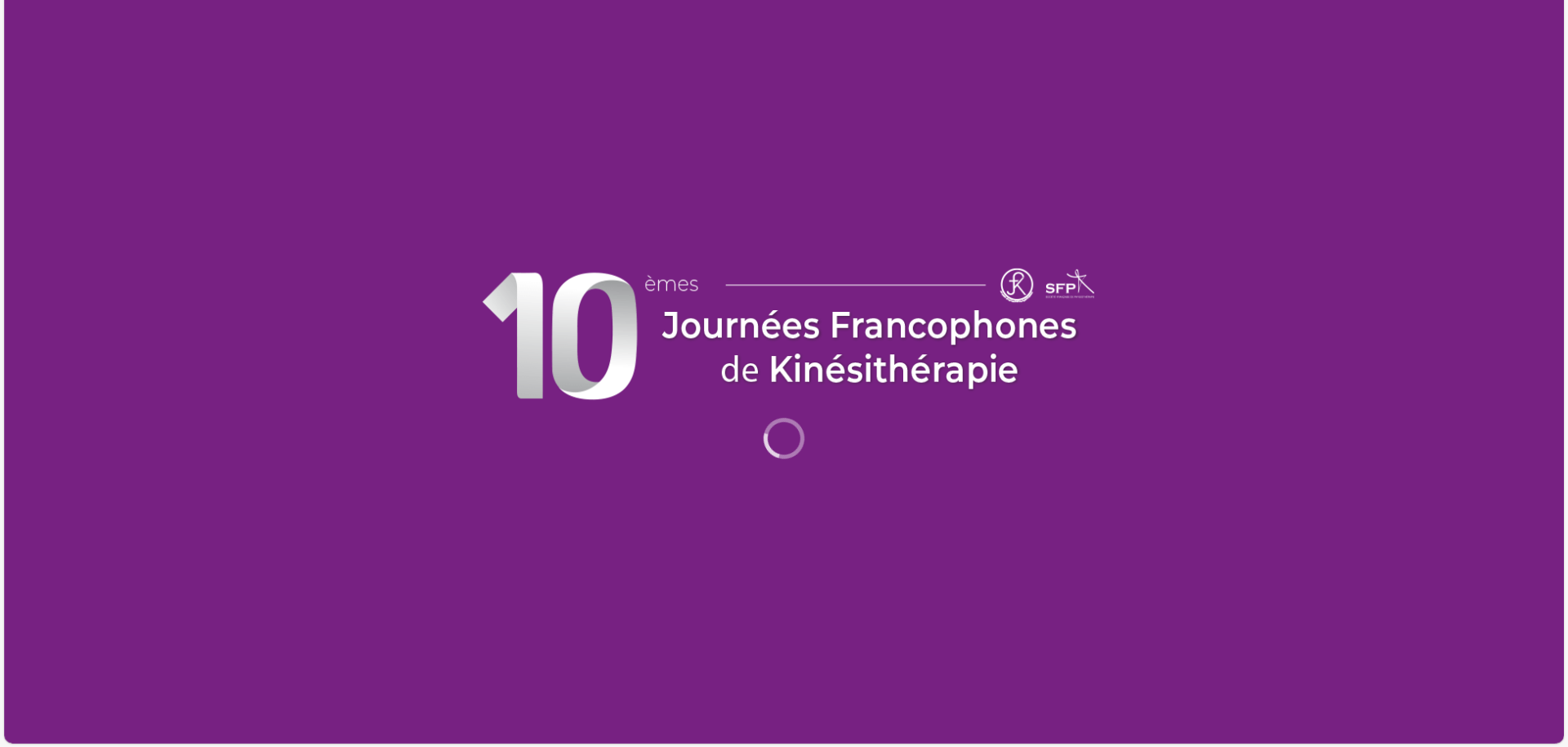Journées francophones de kinésithérapie